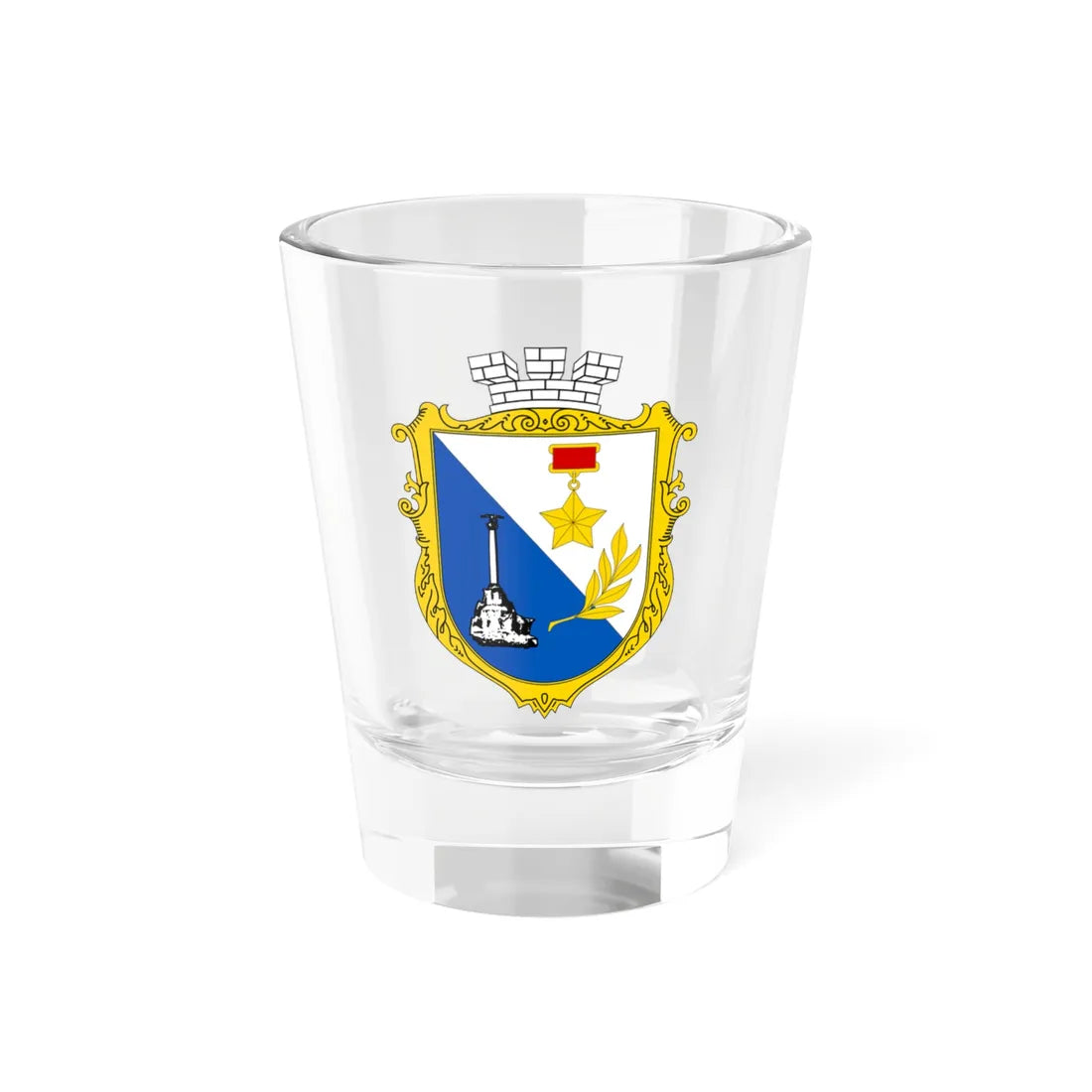 UHT Sevastopol (Ukraine) (Coat of Arms) Shot Glass 1.5oz 1.5oz - Go Mug Yourself