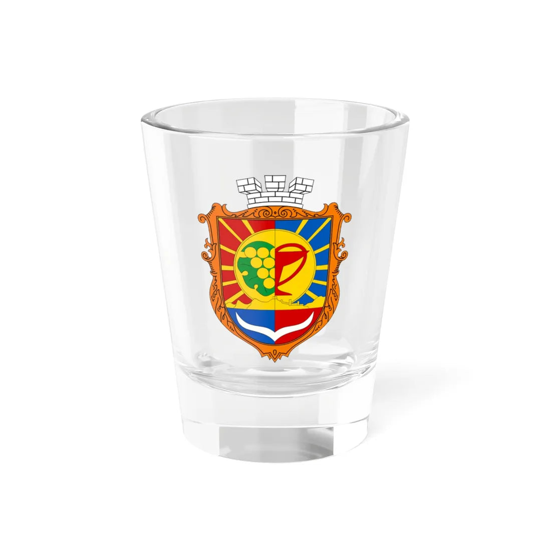 UHT Sudak (Ukraine) (Coat of Arms) Shot Glass 1.5oz 1.5oz - Go Mug Yourself