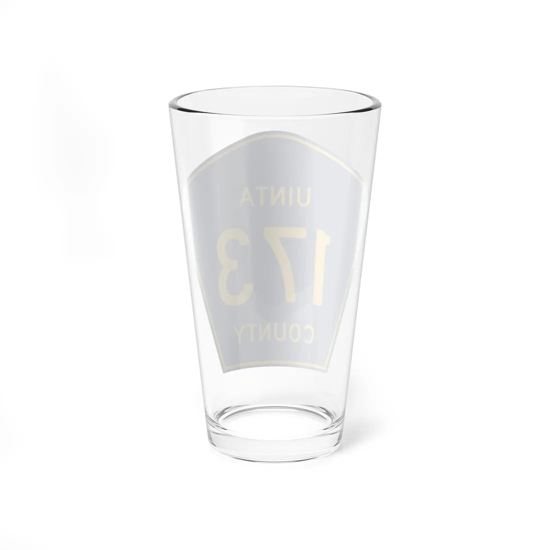 Uinta County Route 173 WY (Wyoming) (Road Sign) Pint Glass 16oz - Go Mug Yourself