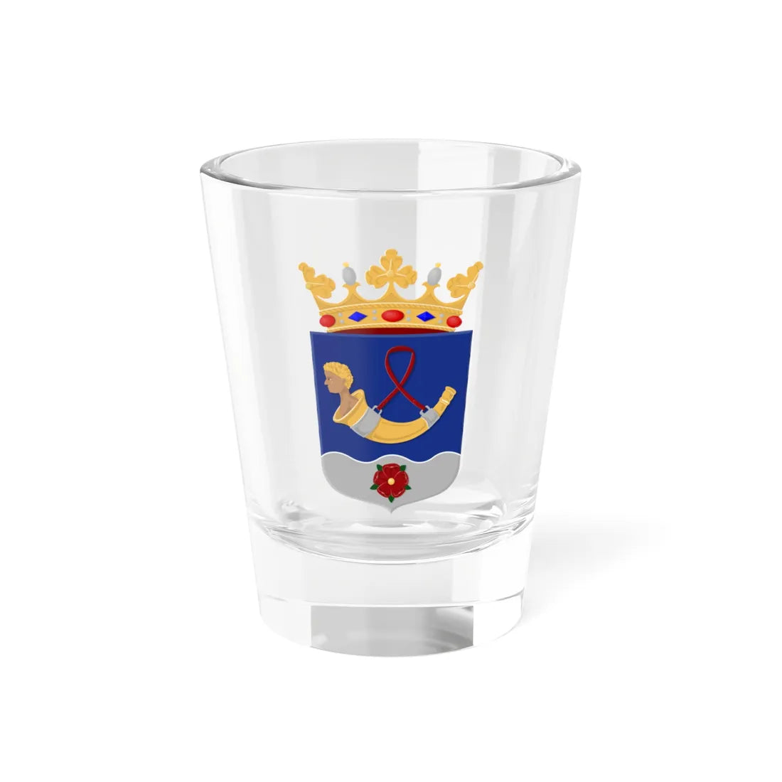 Uithoorn wapen 2020 (Netherlands) (Coat of Arms) Shot Glass 1.5oz 1.5oz - Go Mug Yourself