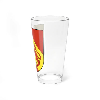 Uitikon-blazon (Switzerland) (Coat of Arms) Pint Glass 16oz - Go Mug Yourself