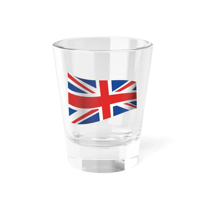 UK Flag - iconic waving (United Kingdom) Shot Glass 1.5oz 1.5oz - Go Mug Yourself