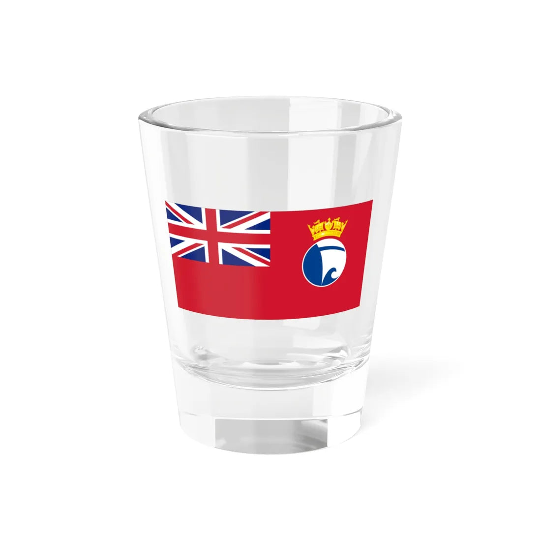 UK NHS Fleet Ensign (United Kingdom) Shot Glass 1.5oz 1.5oz - Go Mug Yourself