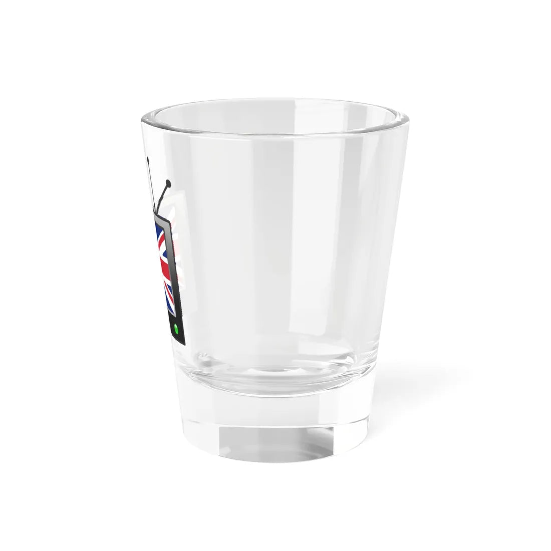 UK TV icon (United Kingdom) Shot Glass 1.5oz - Go Mug Yourself