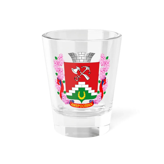 UKR Amvrosiivka COA (Ukraine) (Coat of Arms) Shot Glass 1.5oz 1.5oz - Go Mug Yourself