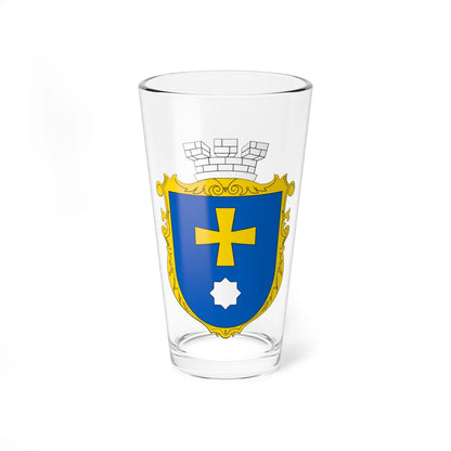 UKR COA of Myrhorod (Ukraine) (Coat of Arms) Pint Glass 16oz 16oz - Go Mug Yourself