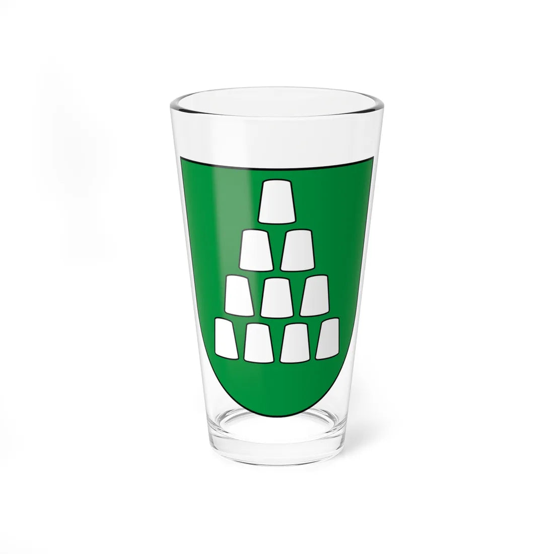 UKR Delatyn COA (Ukraine) (Coat of Arms) Pint Glass 16oz 16oz - Go Mug Yourself