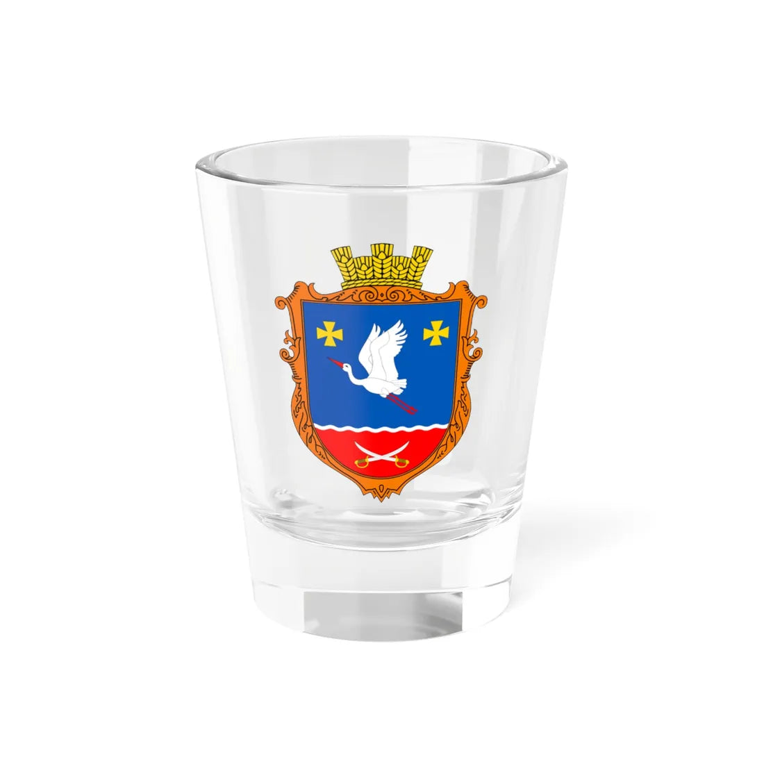 UKR Markushi Berdychivskyi UHT (Ukraine) (Coat of Arms) Shot Glass 1.5oz 1.5oz - Go Mug Yourself
