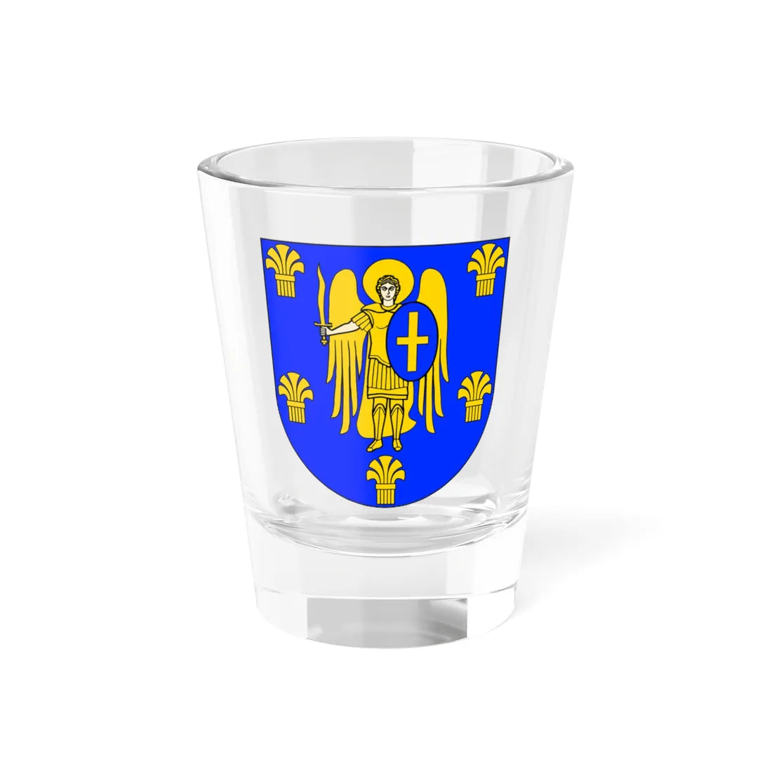 UKR Myronivka Raion COA (Ukraine) (Coat of Arms) Shot Glass 1.5oz 1.5oz - Go Mug Yourself