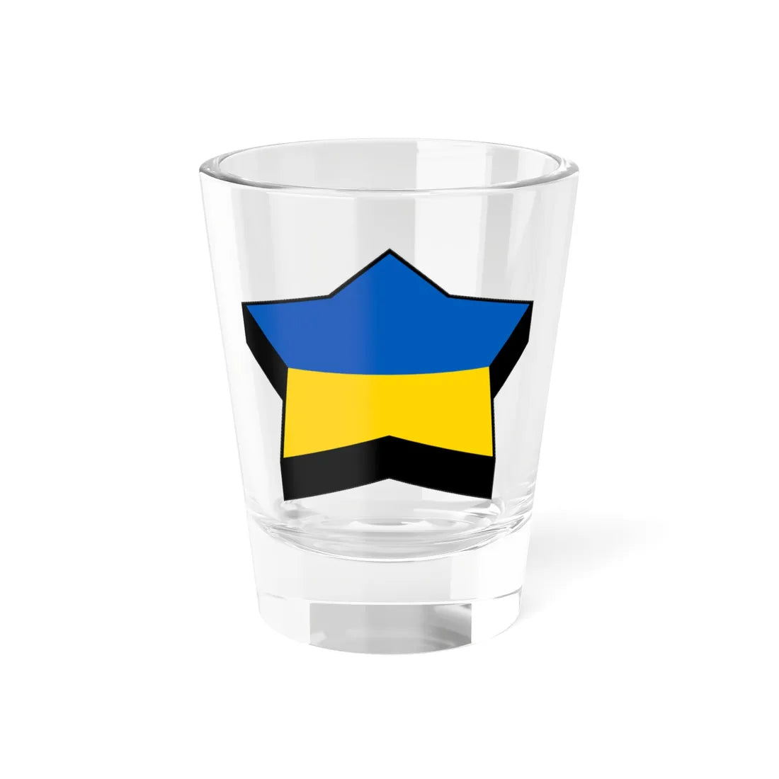 Ukr star flag (Ukraine) Shot Glass 1.5oz 1.5oz - Go Mug Yourself