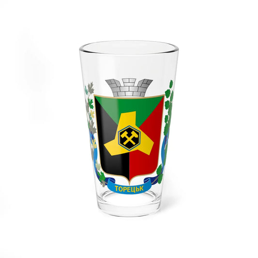 UKR Toretsk COA (Ukraine) (Coat of Arms) Pint Glass 16oz 16oz - Go Mug Yourself