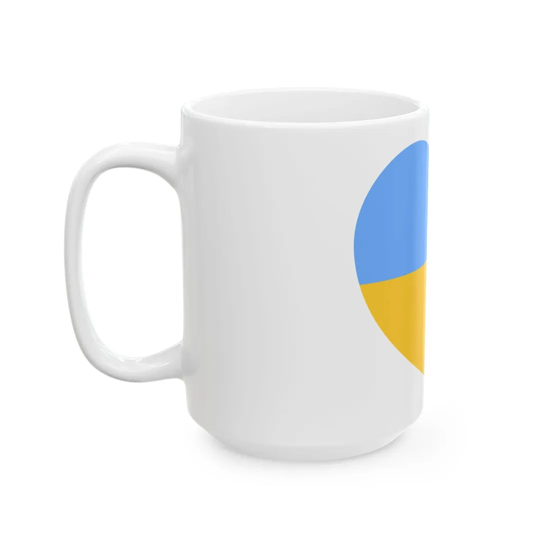 Ukraine 1917-1921 1991-1992 flag heart white (Ukraine) White Coffee Mug - Go Mug Yourself
