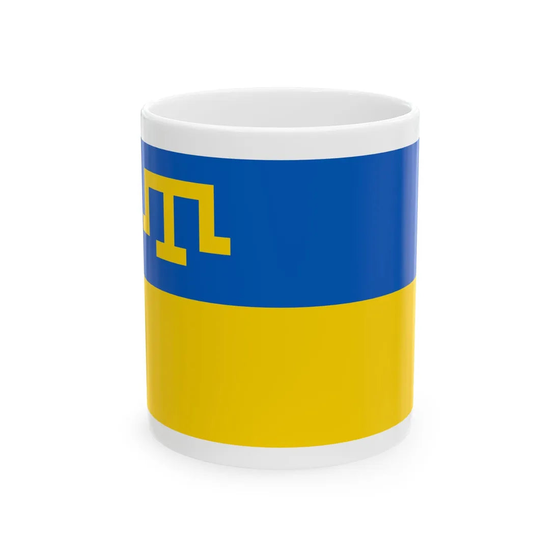 Ukraine and Crimean Tatar (Russia) White Coffee Mug 11oz - Go Mug Yourself