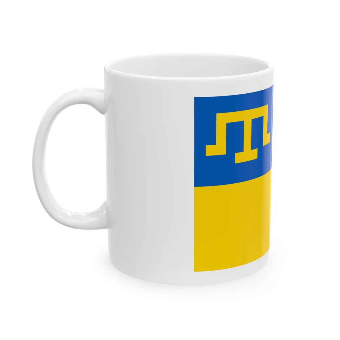 Ukraine and Crimean Tatar (Russia) White Coffee Mug - Go Mug Yourself