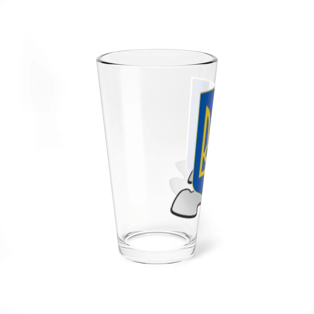 Ukraine COA template (Ukraine) (Coat of Arms) Pint Glass 16oz - Go Mug Yourself