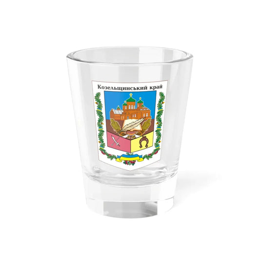 Козельщина герб (Ukraine) (Coat of Arms) Shot Glass 1.5oz 1.5oz - Go Mug Yourself