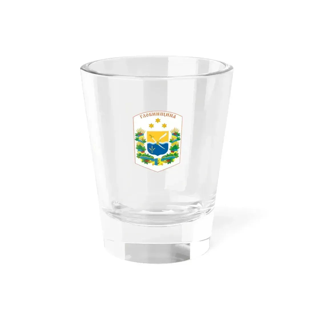 Греб глобинского района (Ukraine) (Coat of Arms) Shot Glass 1.5oz 1.5oz - Go Mug Yourself