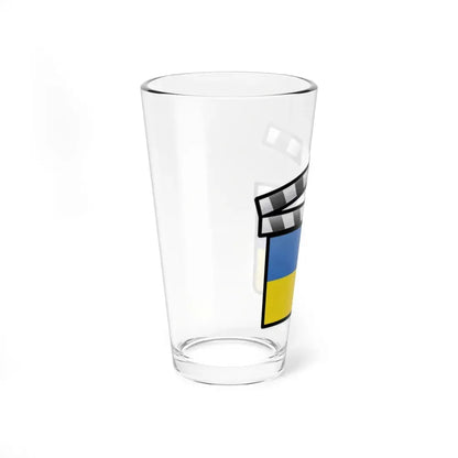 Ukraine film clapperboard (Ukraine) Pint Glass 16oz - Go Mug Yourself
