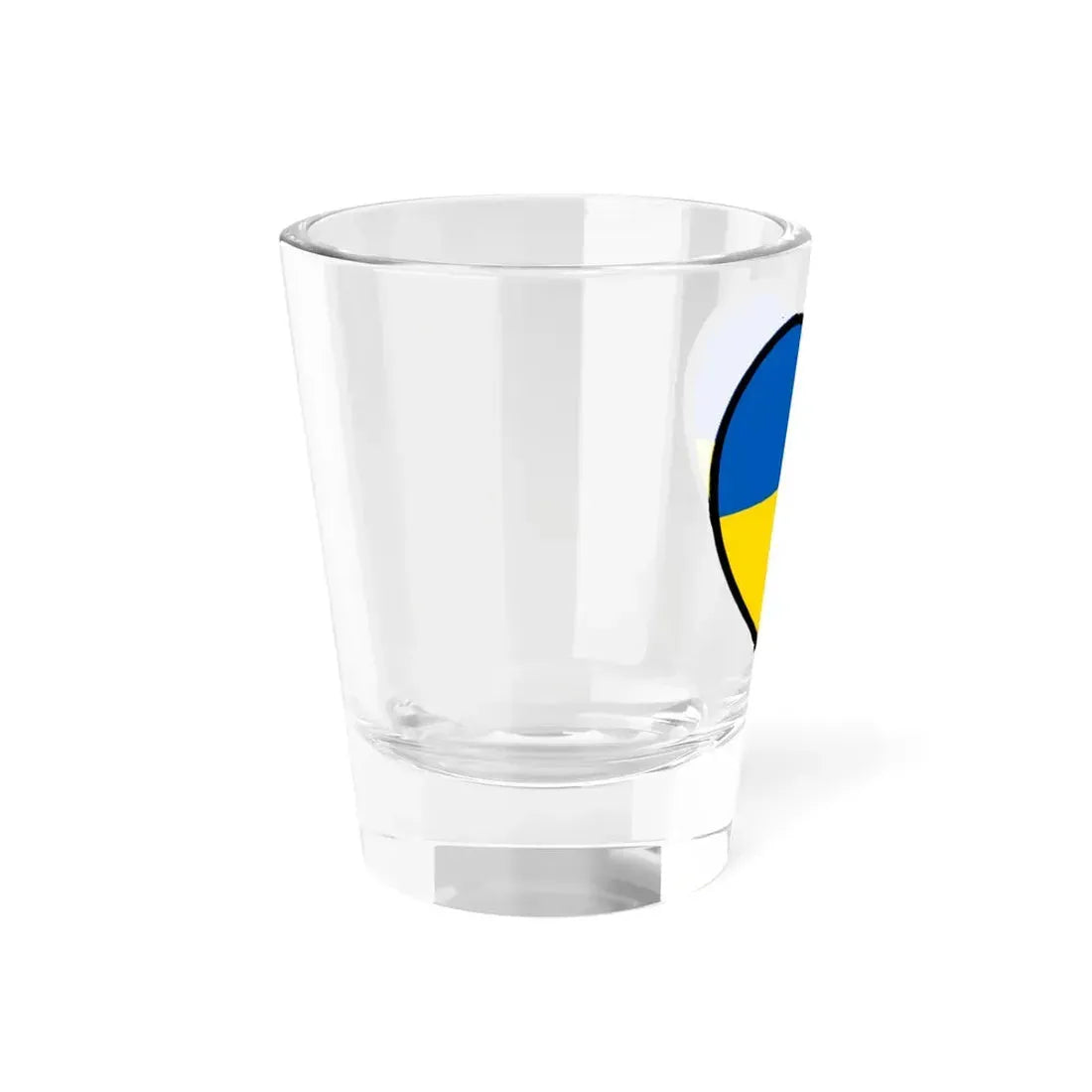 Ukraine flag heart (Ukraine) Shot Glass 1.5oz - Go Mug Yourself