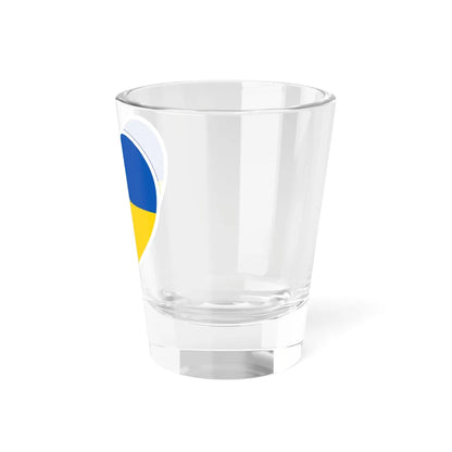 Ukraine flag heart white (Ukraine) Shot Glass 1.5oz - Go Mug Yourself
