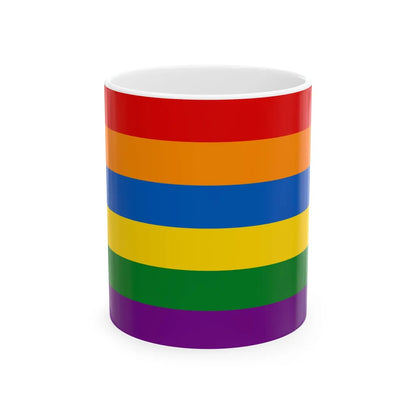 Ukraine Gay flag (Ukraine) White Coffee Mug 11oz - Go Mug Yourself