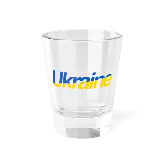 Ukraine name with flag colors - English (Ukraine) Shot Glass 1.5oz 1.5oz - Go Mug Yourself