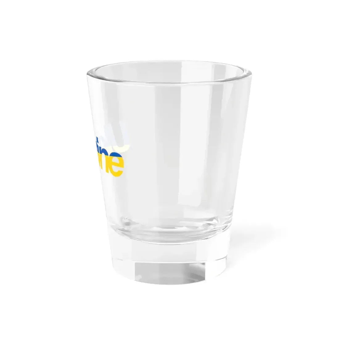 Ukraine name with flag colors - English (Ukraine) Shot Glass 1.5oz - Go Mug Yourself