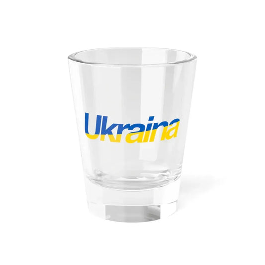 Ukraine name with flag colors - Polish (Ukraine) Shot Glass 1.5oz 1.5oz - Go Mug Yourself