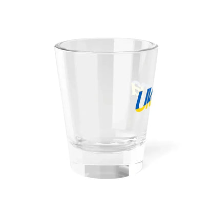Ukraine name with flag colors - Polish (Ukraine) Shot Glass 1.5oz - Go Mug Yourself