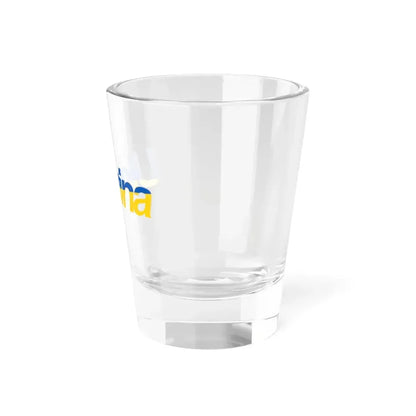 Ukraine name with flag colors - Polish (Ukraine) Shot Glass 1.5oz - Go Mug Yourself