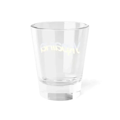 Ukraine name with flag colors - Ukrainian - Warped - Alt (Ukraine) Shot Glass 1.5oz - Go Mug Yourself