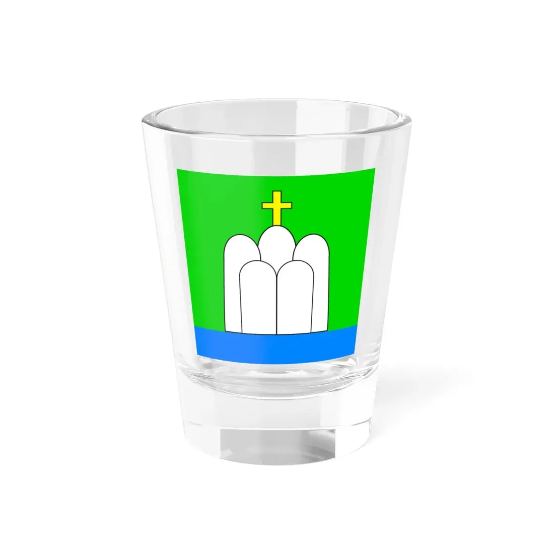 Флаг Святогорска (Ukraine) Shot Glass 1.5oz 1.5oz - Go Mug Yourself