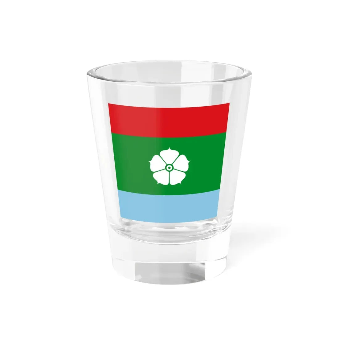 Прапор міста Деражне Рівненська (Ukraine) Shot Glass 1.5oz 1.5oz - Go Mug Yourself