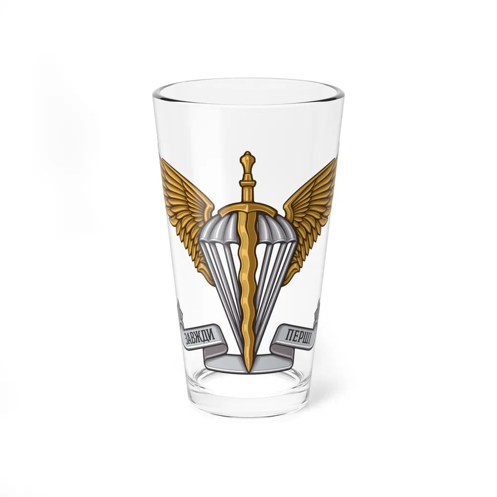 Ukrainian Air Assault Forces (Ukraine) Pint Glass 16oz-16oz-Go Mug Yourself