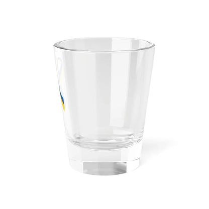 Ukrainian Blue-Yellow ribbon (Ukraine) Shot Glass 1.5oz - Go Mug Yourself