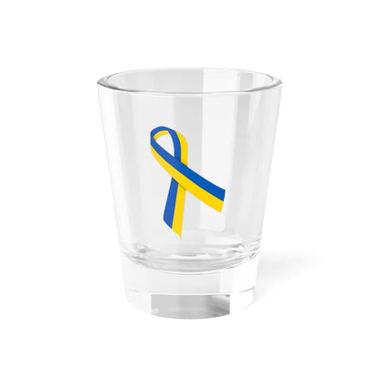 Ukrainian Blue-Yellow ribbon (Ukraine) Shot Glass 1.5oz - Go Mug Yourself