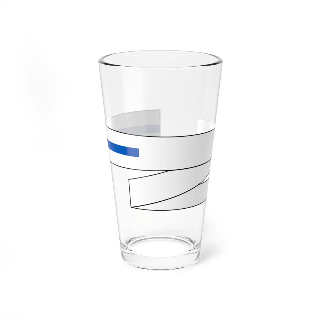 Ukrainian Navy Pennant (Ukraine) Pint Glass 16oz 16oz - Go Mug Yourself