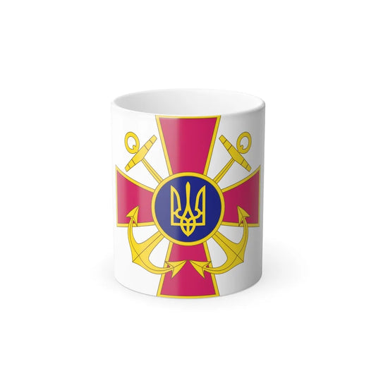 Ukrainian Navy (Ukraine) Color Changing Mug 11oz-11oz-Go Mug Yourself