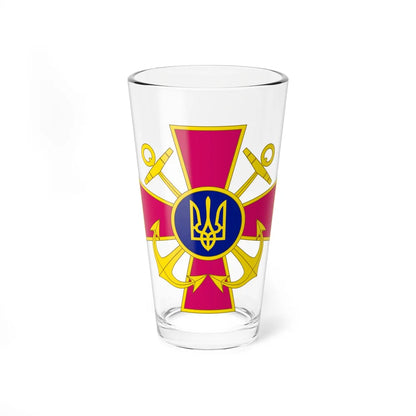 Ukrainian Navy (Ukraine) Pint Glass 16oz-16oz-Go Mug Yourself