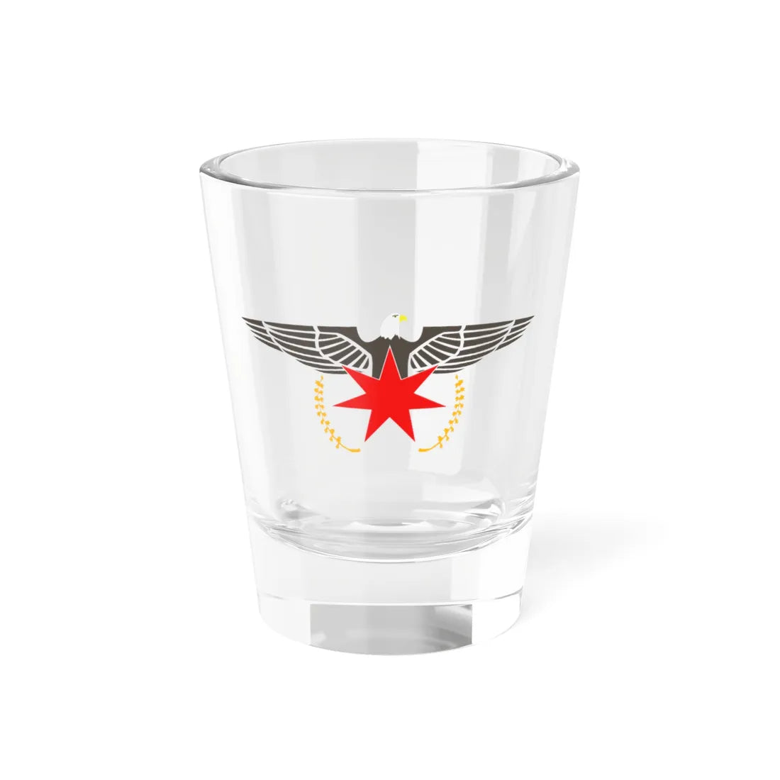 ULA Arakan Army Eagle (Myanmar) (Coat of Arms) Shot Glass 1.5oz - Go Mug Yourself