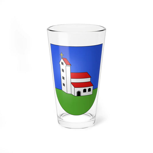 Ulmiz-coat of arms (Switzerland) (Coat of Arms) Pint Glass 16oz 16oz - Go Mug Yourself