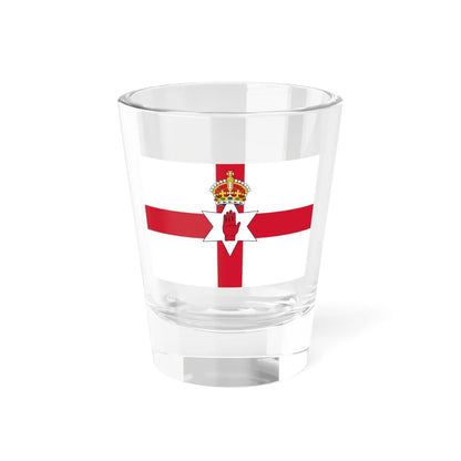 Ulster Banner Tudor Crown version 3-2 (United Kingdom) Shot Glass 1.5oz 1.5oz - Go Mug Yourself