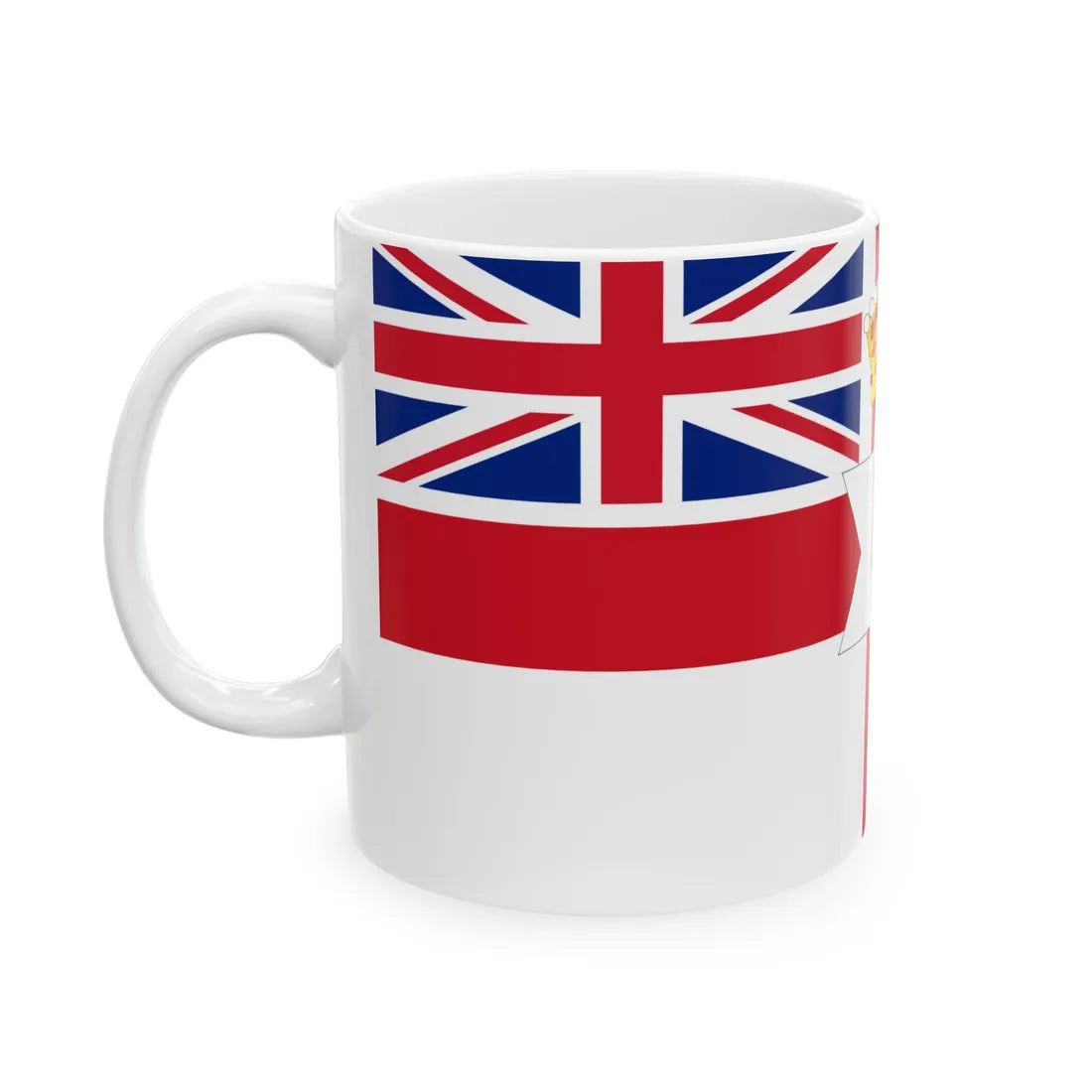 Ulster Banner Tudor Crown version with Union Jack (Ireland) White Coffee Mug - Go Mug Yourself