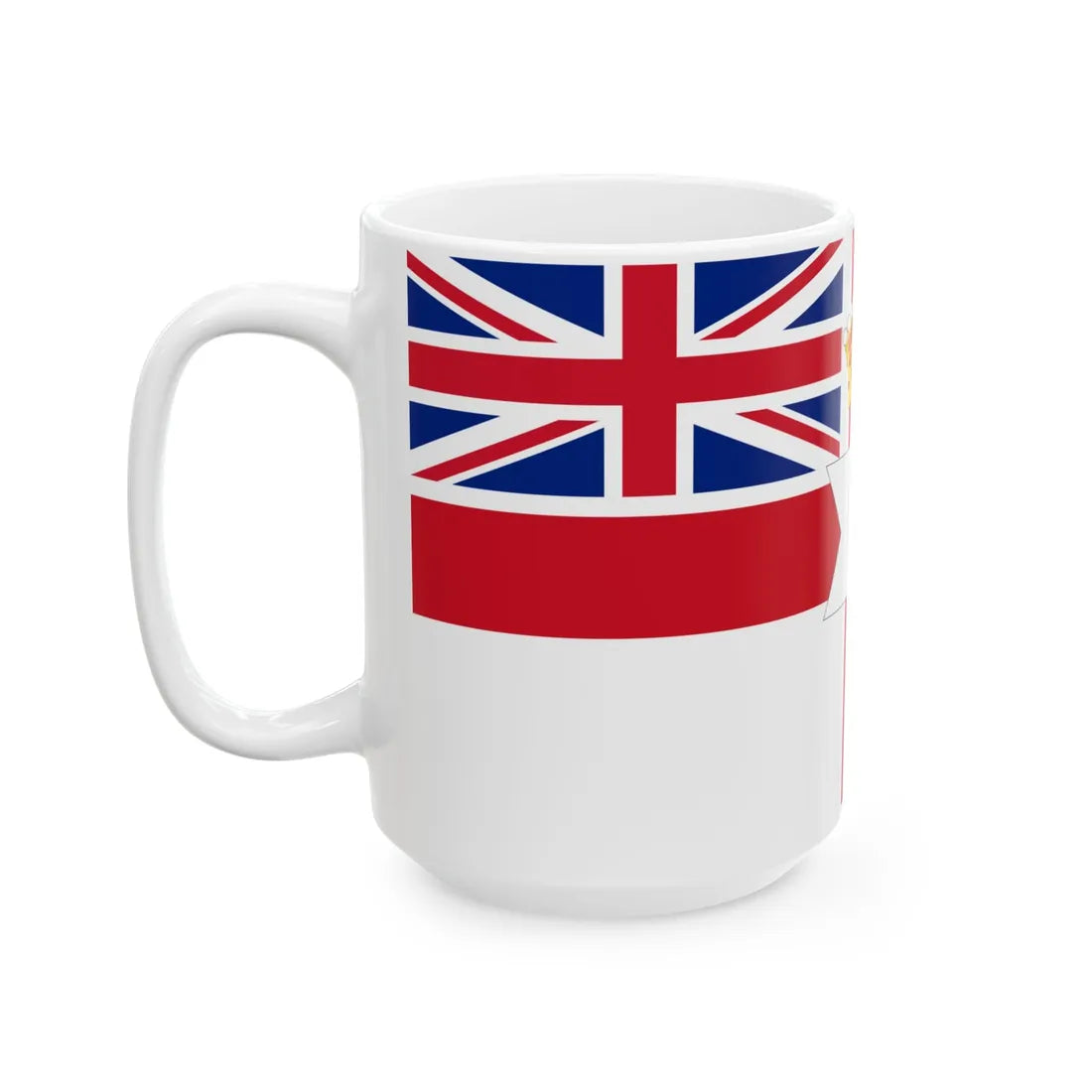 Ulster Banner Tudor Crown version with Union Jack (Ireland) White Coffee Mug - Go Mug Yourself