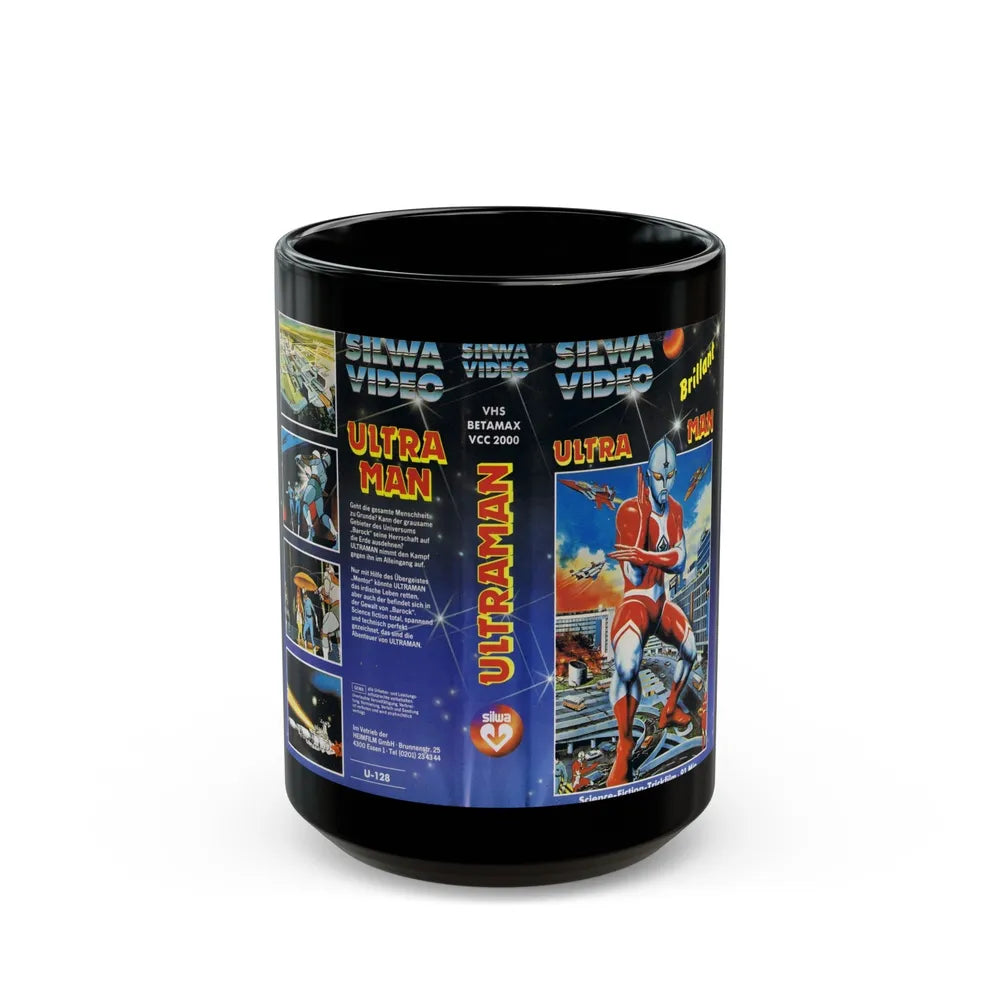 ULTRA MAN (VHS COVER) - Black Coffee Mug-15oz-Go Mug Yourself