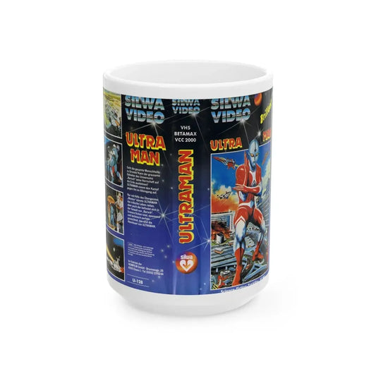 ULTRA MAN (VHS COVER) - White Coffee Mug 15oz - Go Mug Yourself