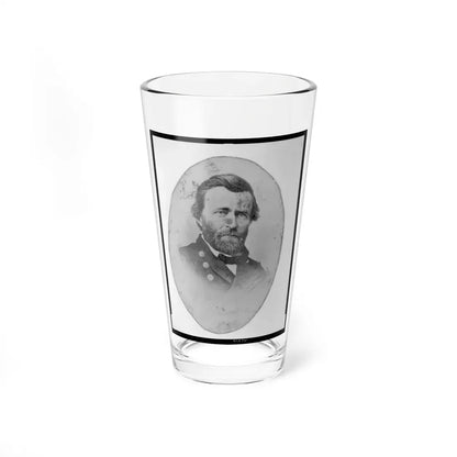Ulysses S. Grant, In Uniform, Head-And-Shoulders Portrait, Facing Front (U.S. Civil War) Pint Glass 16oz 16oz - Go Mug Yourself