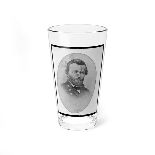 Ulysses S. Grant, In Uniform, Head-And-Shoulders Portrait, Facing Front (U.S. Civil War) Pint Glass 16oz 16oz - Go Mug Yourself