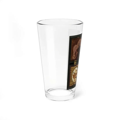 Ulysses S. Grant Of General Staff Regular Army Infantry Regiment; Dried Flowers In Frame On Left (U.S. Civil War) Pint Glass 16oz - Go Mug Yourself