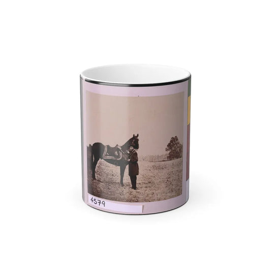 Ulysses S. Grant, Full-Length Portrait, Facing Left, Standing Alongside His War Horse, Cincinnati (U.S. Civil War) Color Changing Coffee Mug 11oz-11oz-Go Mug Yourself